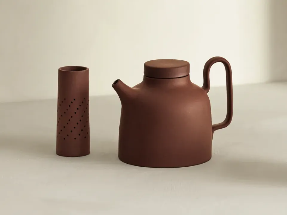 Design House Stockholm Sand teapot 65 cl, clay Red