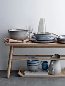 Bloomingville Sandrine breakfast set 12 pieces, Blue Outlet