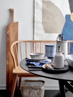 Bloomingville Sandrine Dinnerware Set 12 Pieces, Nature White Clearance
