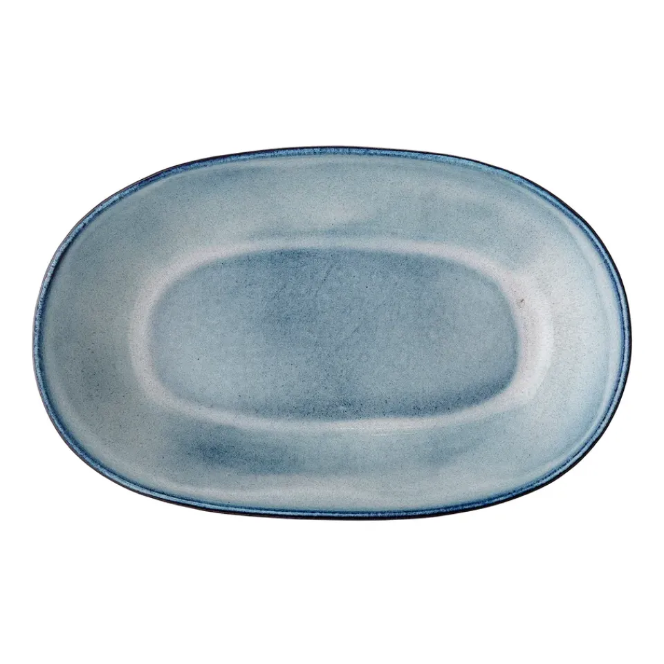 Bloomingville Sandrine serving bowl 20x32 cm, Blue New