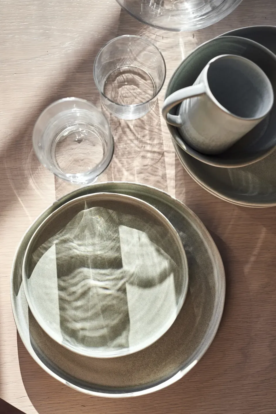 Scandi Living Sandsbro pasta plate, Light , Ø23 cm Grey New