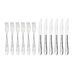 Hardanger Bestikk Sanna grill set, 12 pieces Silver-coloured Best