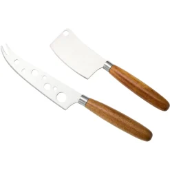 Dorre Sany serving board with cheese knives, Nature Beige