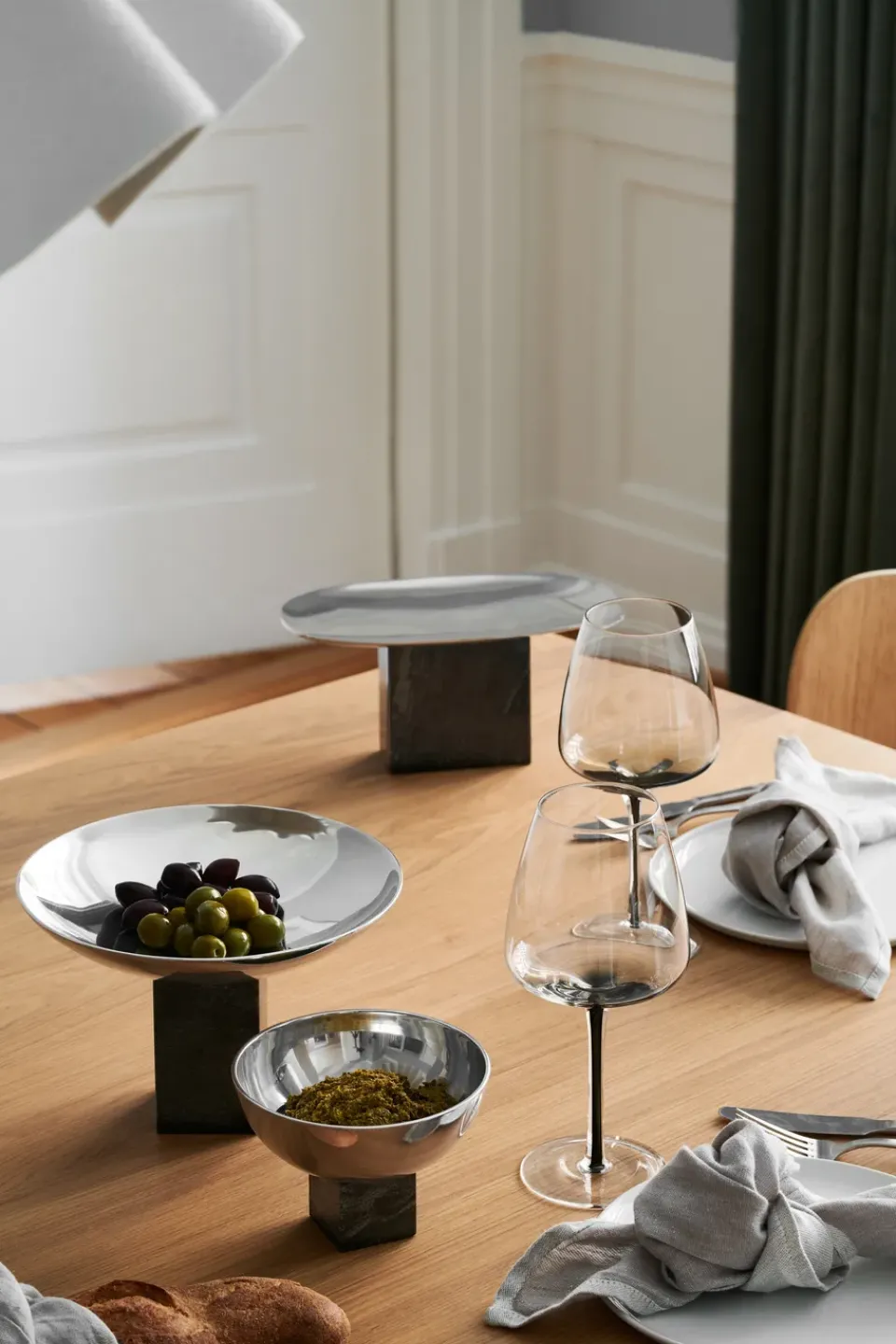 Gejst Sapoto bowl tray 15x25 cm, Silver BlackSilver-coloured Sale