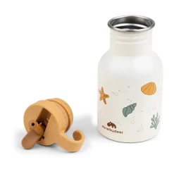 Done by deer Sea friends stainless steel bottle 35 cl, Beige Clearance