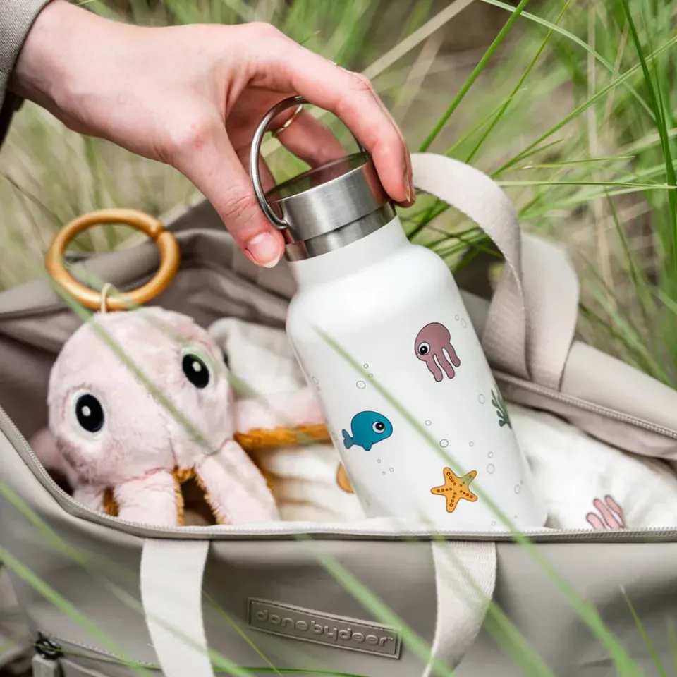 Done by deer Sea friends thermos 35 cl, Beige Online