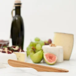 Bosign Self-standing butter knife large wood, olive wood Brown Sale