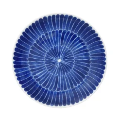 Götefors Porslin Selma plate feathers Ø 21 cm, 21 cm Blue