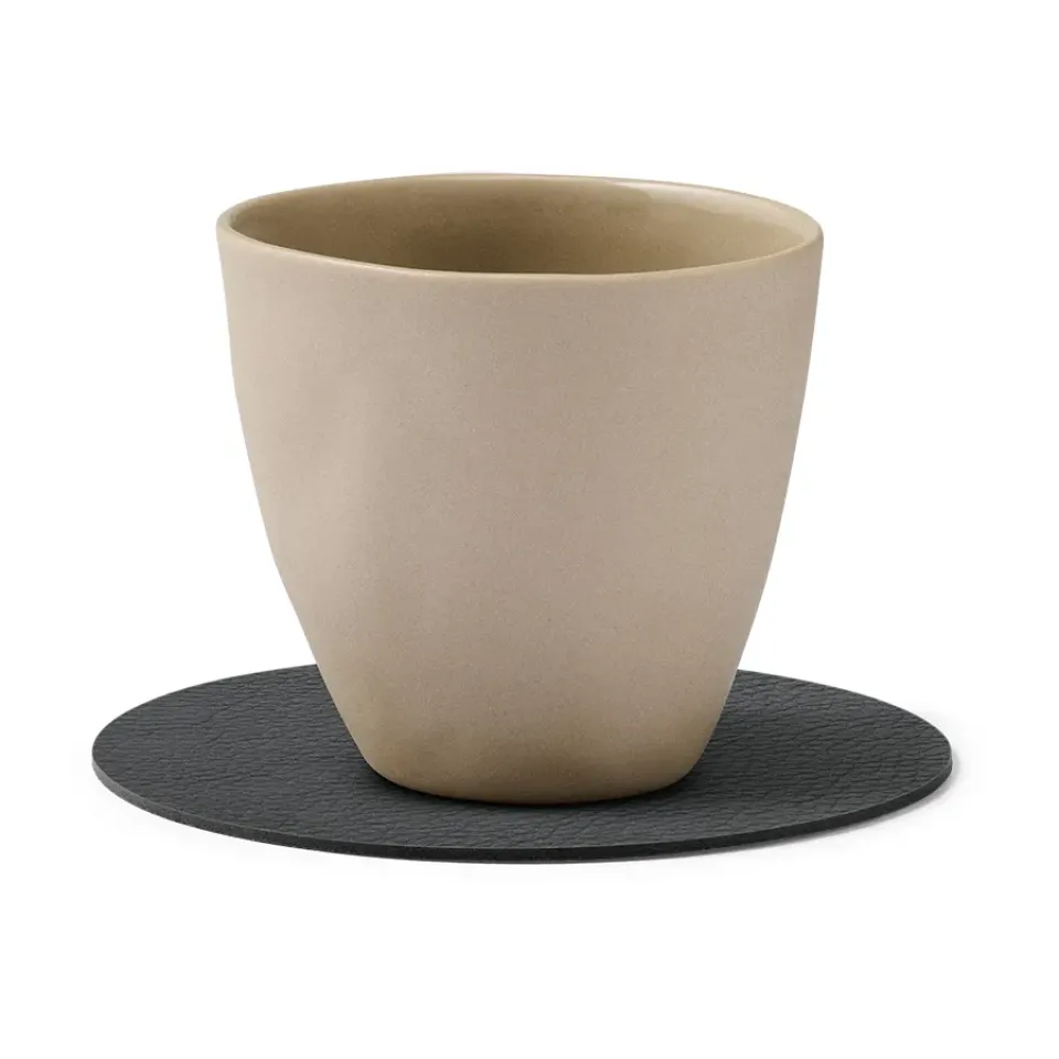 LIND DNA Serene coaster circle Ø10 cm, Black Sale