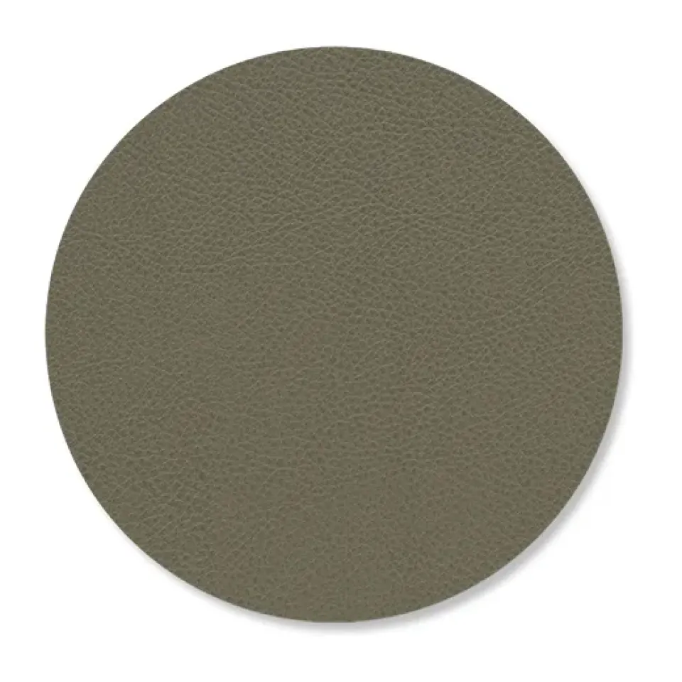 LIND DNA Serene coaster circle Ø10 cm, Moss Green Discount