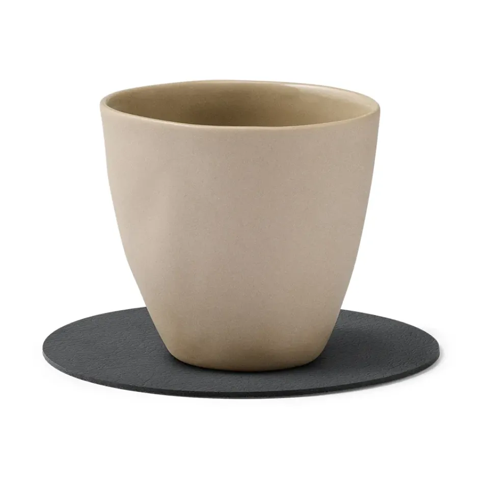 LIND DNA Serene coaster circle Ø10 cm, Anthracite Black Outlet