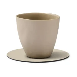 LIND DNA Serene coaster circle Ø10 cm, Cream White Sale