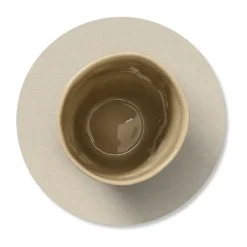 LIND DNA Serene coaster circle Ø10 cm, Cream White Sale