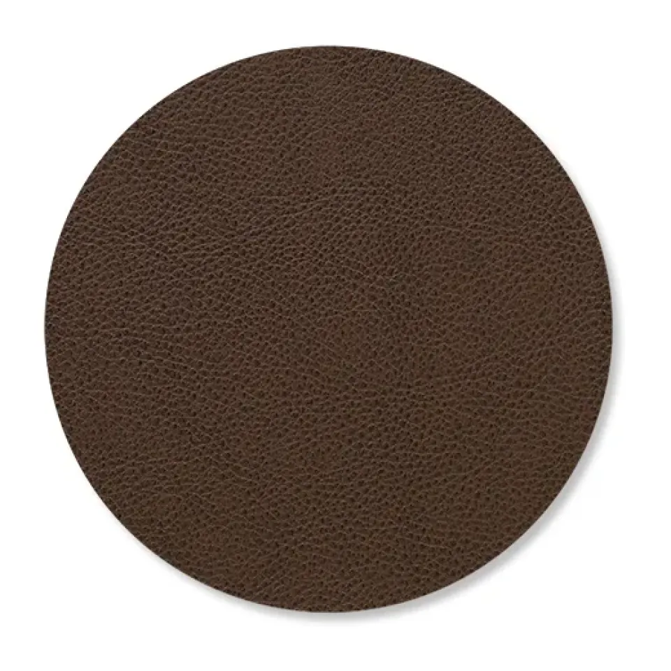 LIND DNA Serene coaster circle Ø10 cm, Hazel Brown New