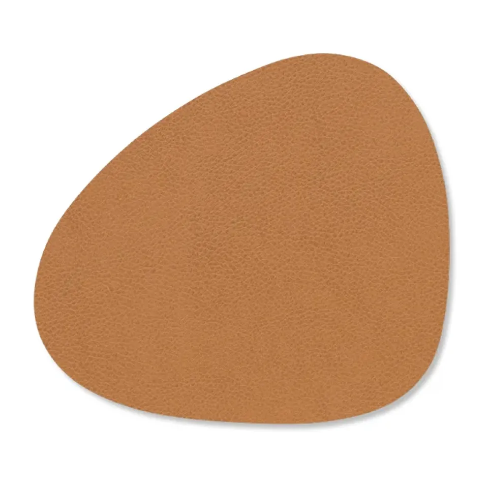 LIND DNA Serene coaster curve 11x13 cm, Nature BrownOrange Sale
