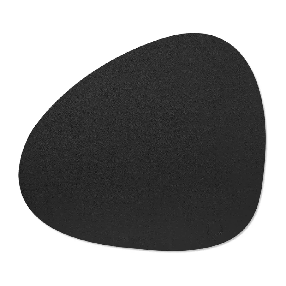LIND DNA Serene placemat curve L 37x44 cm, Black New