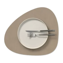 LIND DNA Serene placemat curve M, Mole Grey Online