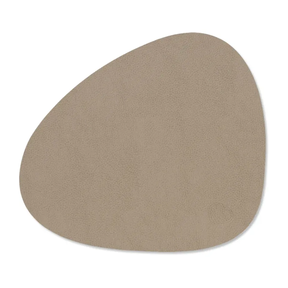 LIND DNA Serene placemat curve S 24x28 cm, Mole Grey New
