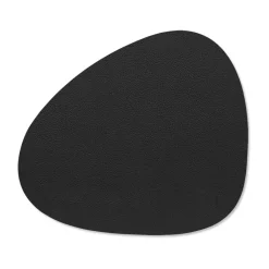 LIND DNA Serene placemat curve S 24x28 cm, Black Sale