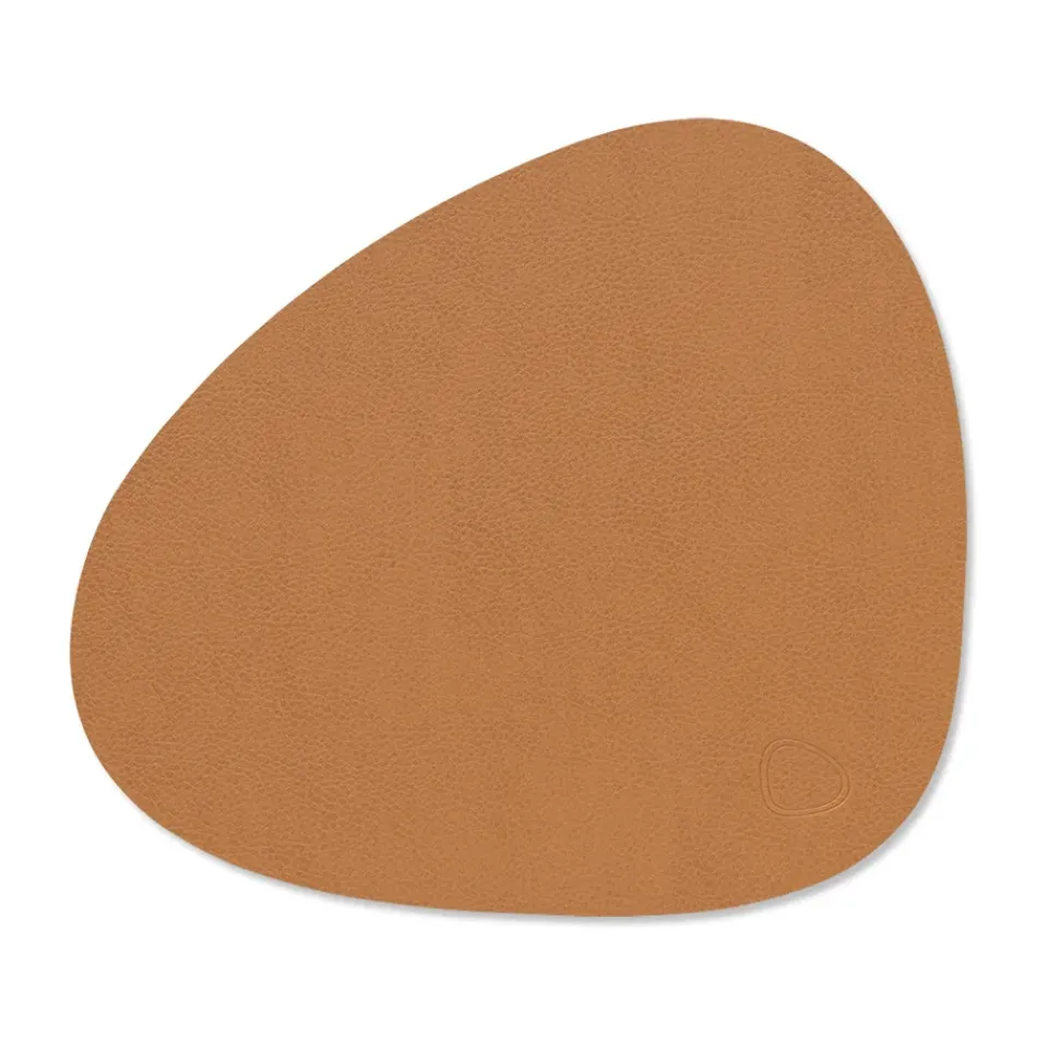 LIND DNA Serene placemat curve S 24x28 cm, Natue BrownOrange Outlet
