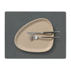 LIND DNA Serene placemat square M 26.5x34.5 cm, Anthracite BlackGrey Best