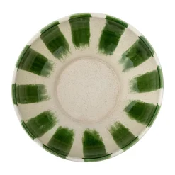 Bloomingville Shakti serving bowl Ø26 cm, Green-white GreenWhiteBrown Clearance