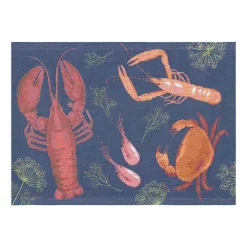 Ekelund Linneväveri Shellfish party placemat, 35x48 cm Multi Outlet