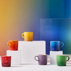Le Creuset Signature stoneware espresso mug 6-piece, Rainbow Multi
