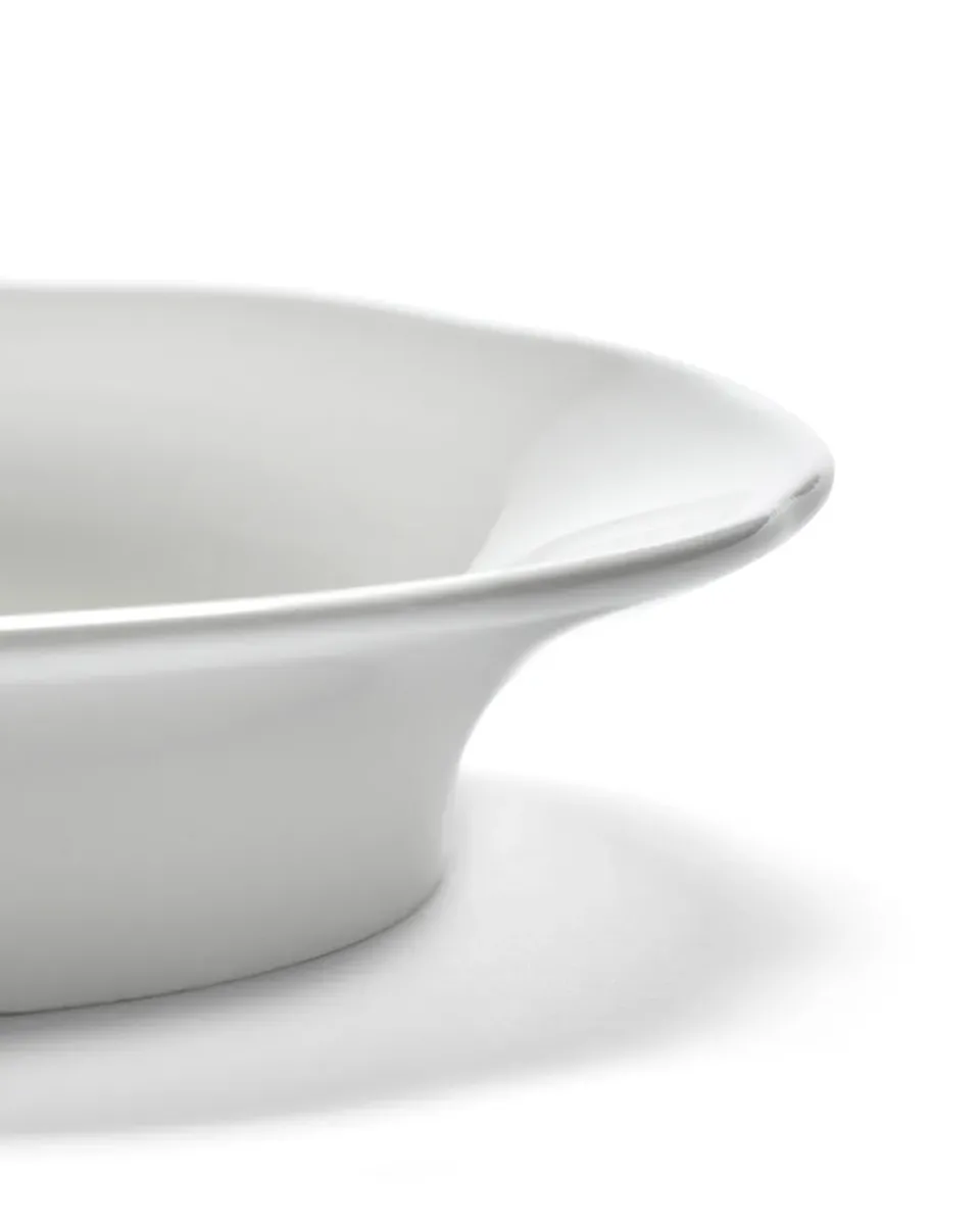 Serax Silhouette deep side plate M Ø15 cm 4-pack, White Best