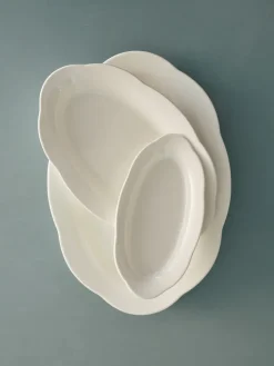 Serax Silhouette oval deep plate S 10x18.5 cm 2-pack, White Best