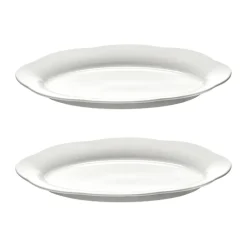 Serax Silhouette oval deep plate L 21x30 cm 2-pack, White Sale