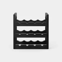Massproductions Silo stapelbart wine rack, oiled box Black Clearance