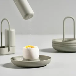 Zone Denmark Singles egg cup 4-pack with holder, mud Grey Discount