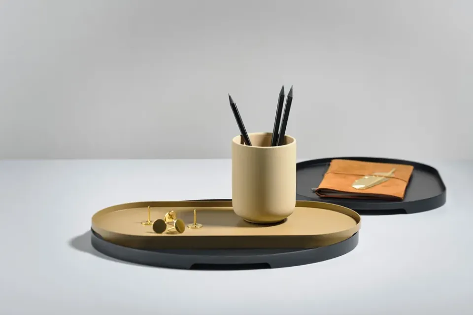 Zone Denmark Singles tray oval 23x35 cm, Black Online