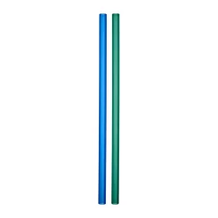 Kosta Boda Sipsavor straws 200 mm 2-pack, Blue-green BlueGreen Online