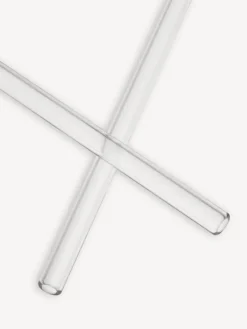 Kosta Boda Sipsavor straws 200 mm 2-pack, Clear Transparent