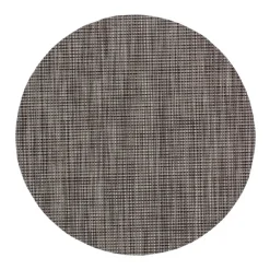 Dixie Sixten placemat round, dark Grey Hot