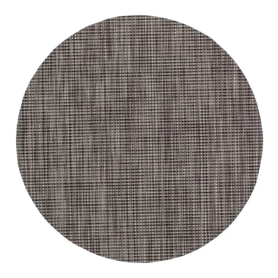 Dixie Sixten placemat round, dark Grey Hot