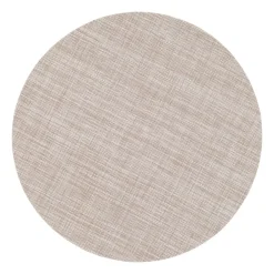 Dixie Sixten placemat round, Oyster White Hot