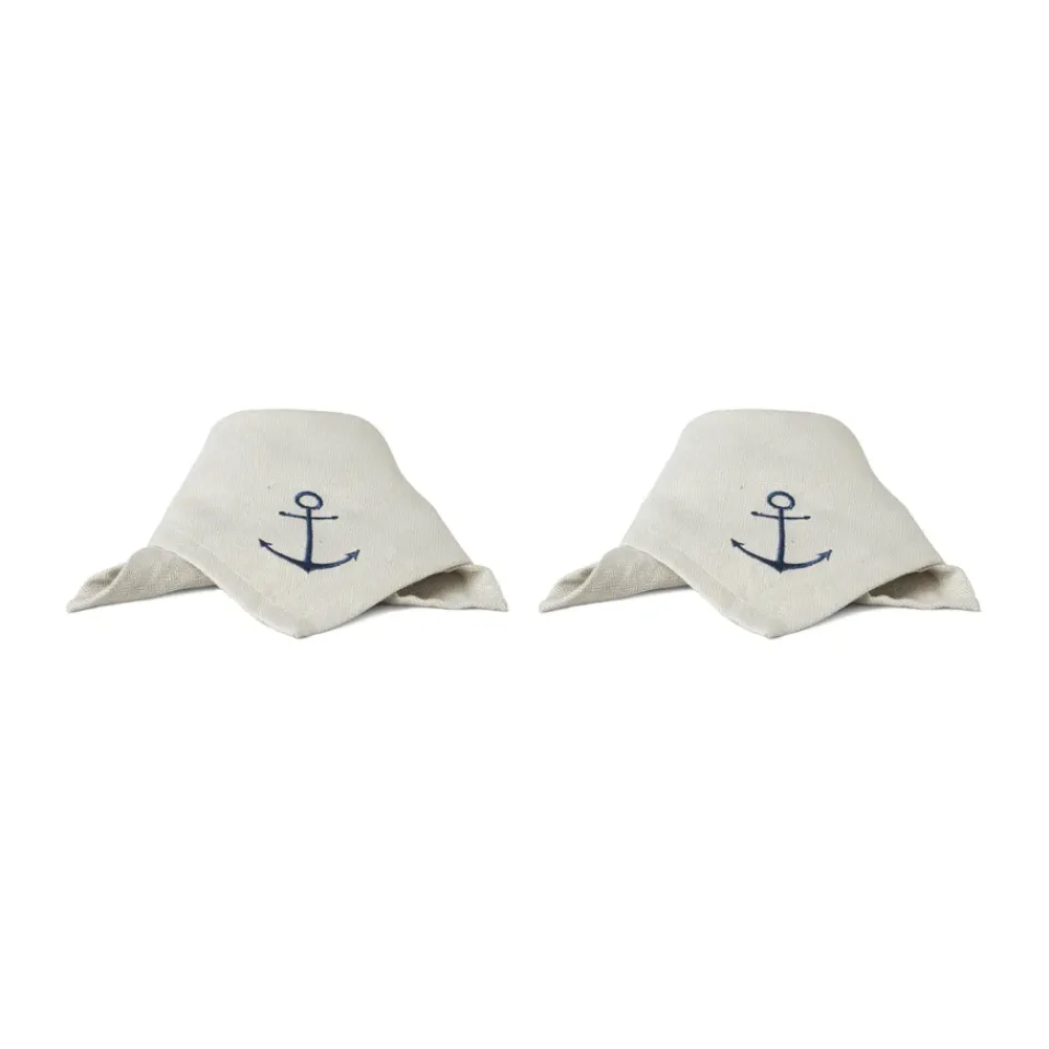 Boel & Jan Sjösala cotton napkin 40x40 cm 2-pack, Beige