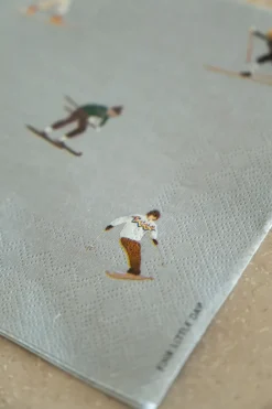 Fine Little Day Skiers napkin 25 pack, Grey Sale