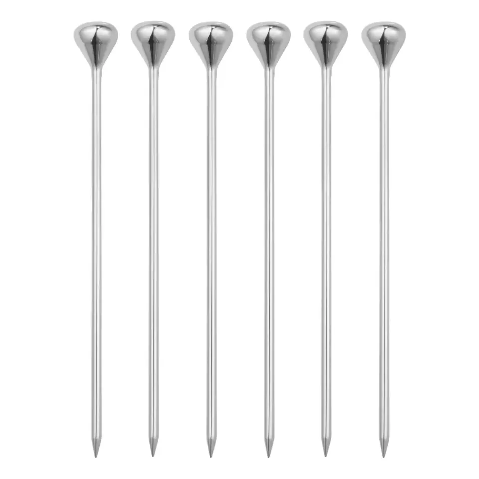 Georg Jensen Sky cocktail stick 6-pack, Stainless steel Silver-coloured