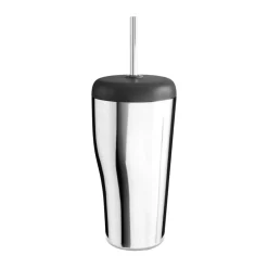Georg Jensen Sky thermos cup with straw 40 cl, Stainless steel Silver-coloured Sale