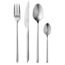 Broste Copenhagen Sletten cutlery set 16 pcs, matt stainless steel GreySilver-coloured