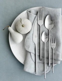 Broste Copenhagen Sletten tablespoon, Full satin forged Silver-coloured Online