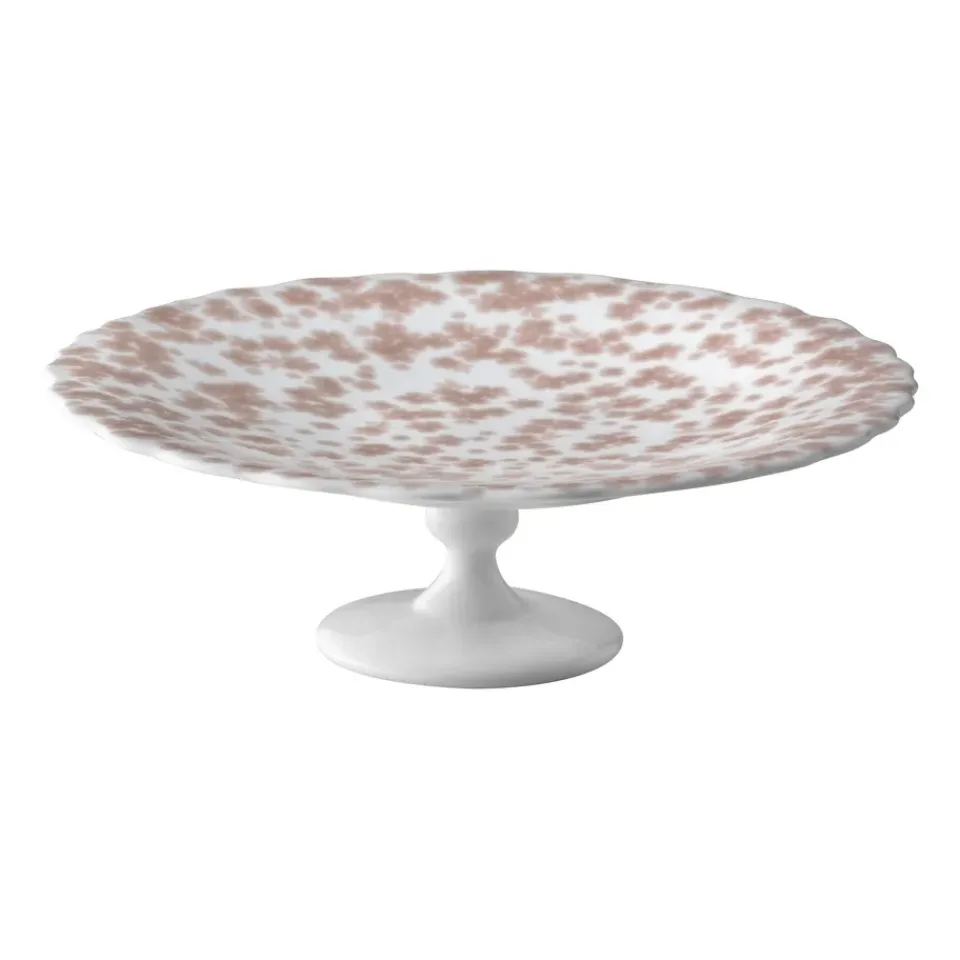 Wik & Walsøe Slåpeblom cake platter Ø21 cm, Pink White Outlet