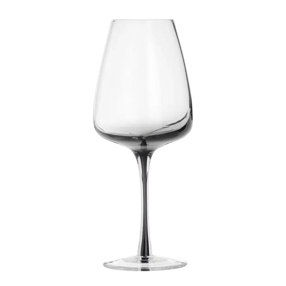 Broste Copenhagen Smoke white wine glass, 40 cl GreyTransparentBlack Best