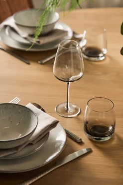Broste Copenhagen Smoke white wine glass, 40 cl GreyTransparentBlack Best