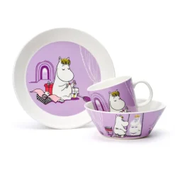 Moomin Arabia Snorkmaiden Moomin bowl, Purple Hot
