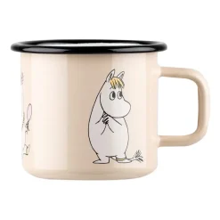 Muurla Snorkmaiden Retro enamel mug 37 cl, Beige BeigeMulti New